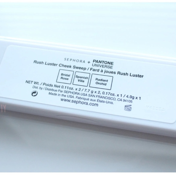 Sephora + Pantone Universe Radiant Orchard Rush Luster Cheek Sweep Palette NEW - Picture 5 of 6